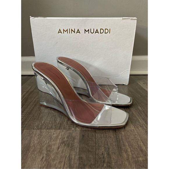 AMINA MUADDI Lupita PVC wedge mules Size 41 (11)
$1140 - Picture 7 of 13